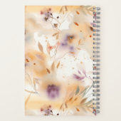 Cahier à monogramme floral aquarelle (Verso)