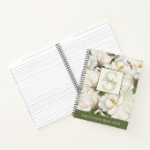 Cahier à monogramme floral Magnolia (Intérieur)