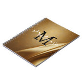 Cahier à monogramme glamour en spirale (Côté gauche)
