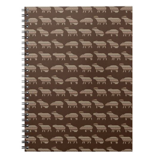 Cahier à motif capybara (Devant)