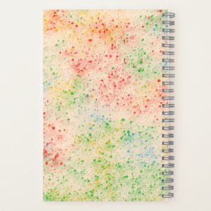 Cahier à motif confettis