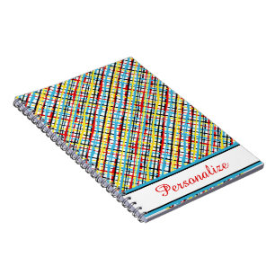 Cahier à motif crisscross personnalisé