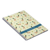 Cahier à motif de canard colvert minimal moderne (Côté Droit)