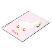 Cahier à motif de canard personnalisé (Côté gauche)