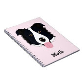 Cahier à motif de chien personnalisé (Côté Droit)