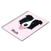 Cahier à motif de chien personnalisé (Côté gauche)