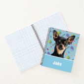 Cahier à motif de chiot mignon personnalisé (Intérieur)