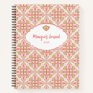 Cahier à motif de cœur – Personnalisez les pages i