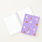 Cahier à motif de fantôme Halloween violet mignon (Intérieur)