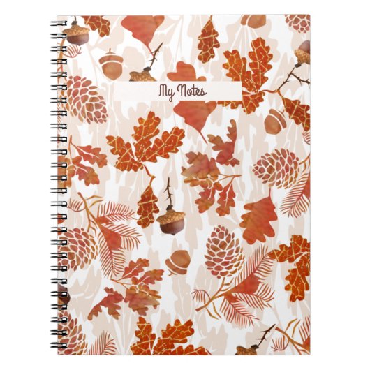Cahier à motif de gland (Devant)