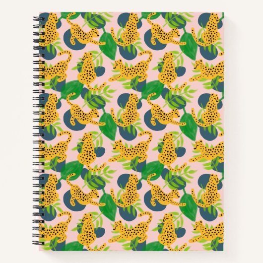 Cahier à motif de guépard (Devant)