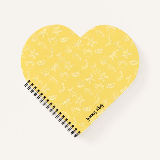 Cahier à motif de nœuds et de cerises Coquette Mig (Devant)