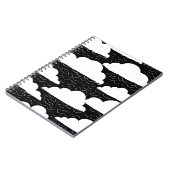 Cahier à motif de nuages noir et blanc (Côté gauche)