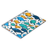 Cahier à motif de poissons colorés mignons (Côté gauche)