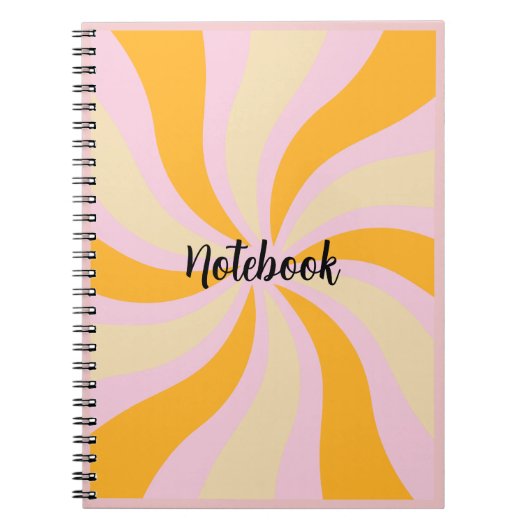 Cahier à motif de soleil éclatant (Devant)