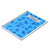 Cahier à motif floral (Côté gauche)