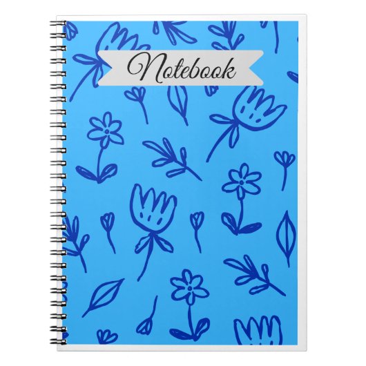 Cahier à motif floral (Devant)