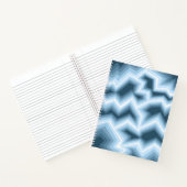 Cahier à motif géométrique bleu (Intérieur)