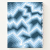 Cahier à motif géométrique bleu (Dos)