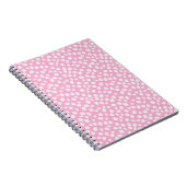 Cahier à motif tacheté rose et blanc (Côté Droit)