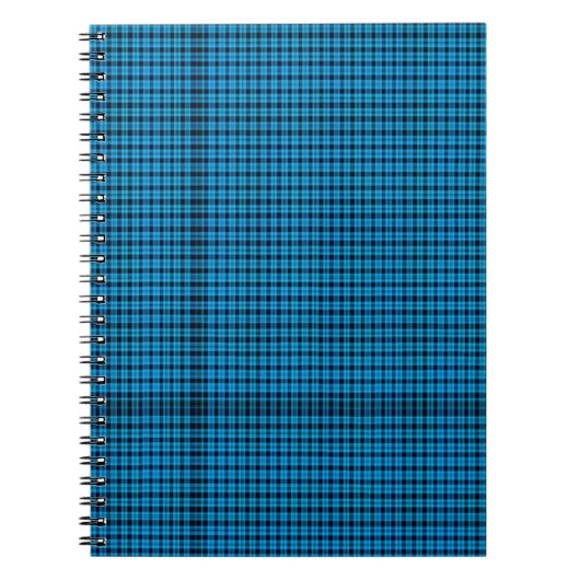 Cahier à motifs carreaux turquoise (Quatre-vingt p (Devant)