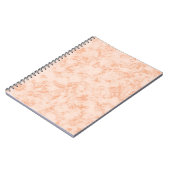 Cahier à motifs marbrés orange (Côté gauche)