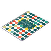 Cahier à pois pour l'écriture quotidienne (Côté gauche)