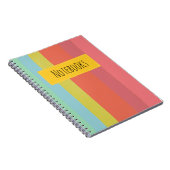 Cahier à rayures colorées (Côté Droit)