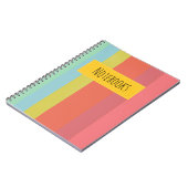 Cahier à rayures colorées (Côté gauche)