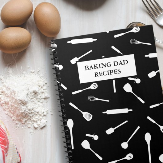Cahier à recettes pour papa de cuisine vierge et l