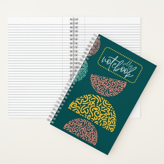 Cahier à reliure rigide avec réglure collège (À l'intérieur)