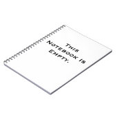 Cahier à reliure spirale. (Côté gauche)