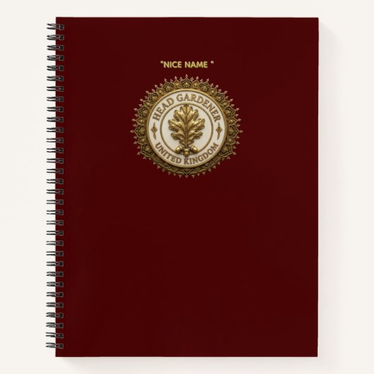 Cahier à reliure spirale (Devant)