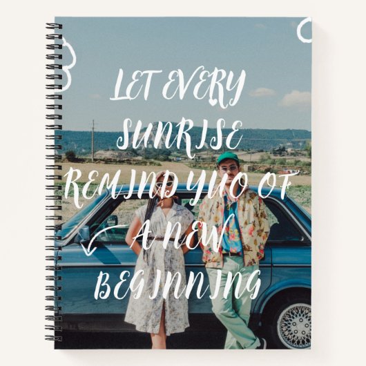 Cahier à reliure spirale (Devant)