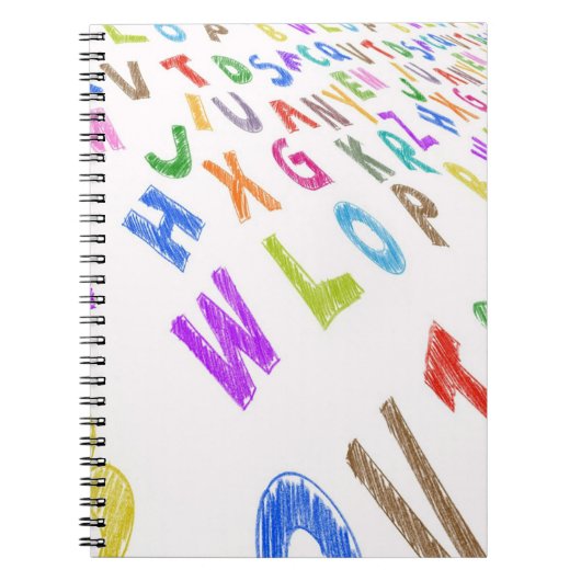 Cahier à reliure spirale 21,59 x 27,94 cm - Alphab (Devant)