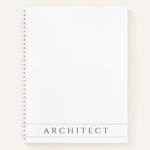 Cahier à reliure spirale 21,59x27,94 cm ARCHITECTE