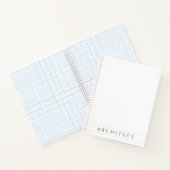 Cahier à reliure spirale 21,59x27,94 cm ARCHITECTE (Intérieur)