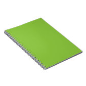 Cahier à reliure spirale à feuilles vertes (Côté Droit)