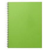 Cahier à reliure spirale à feuilles vertes (Devant)