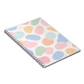 Cahier à reliure spirale à formes abstraites paste (Côté Droit)