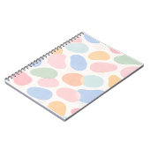 Cahier à reliure spirale à formes abstraites paste (Côté gauche)