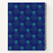 Cahier à reliure spirale à motif floral (Dos)