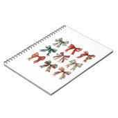 Cahier à reliure spirale à noeud de Noël (Côté gauche)