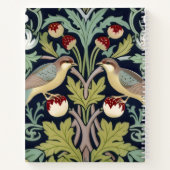 Cahier à reliure spirale - Art nouveau oiseaux flo (Dos)