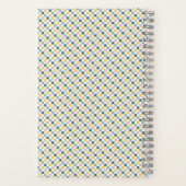 Cahier à reliure spirale avec cadre damier - sarce (Verso)