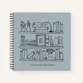 Cahier à reliure spirale avec monogramme pour amat (Devant)