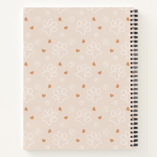 Cahier à reliure spirale avec nom de passionné de (Dos)