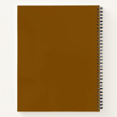 Cahier à reliure spirale avec nom personnalisé (Dos)