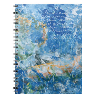 Cahier à reliure spirale avec œuvre d'art multiméd