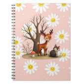 Cahier à reliure spirale avec photo de Cerf et Hér (Devant)